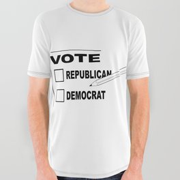 Vote Paper All Over Graphic Tee