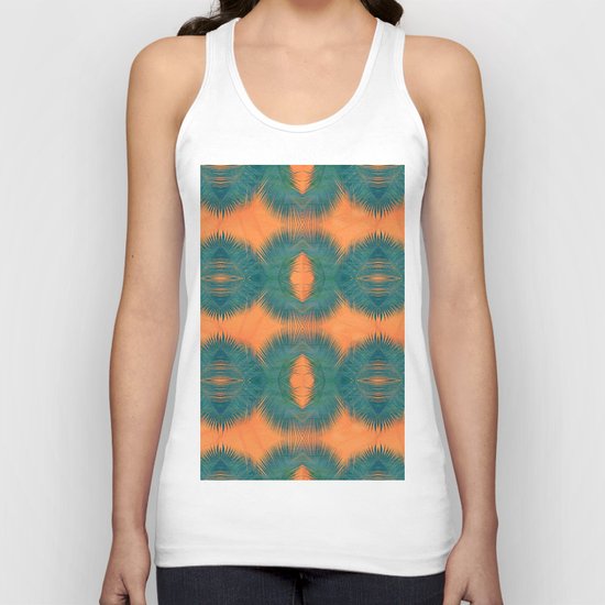 Coral Palm Unisex Tank Top