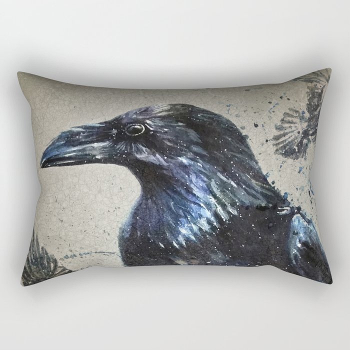 Raven background Rectangular Pillow