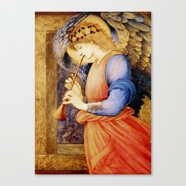“Angel Playing a Flageolet” by Edward Burne Jones Canvas Print