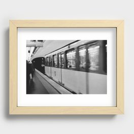 Metro in Paris Recessed Framed Print