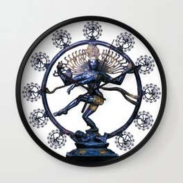 Shiva Nataraj, Lord of Dance (an actual factual fractal) Wall Clock