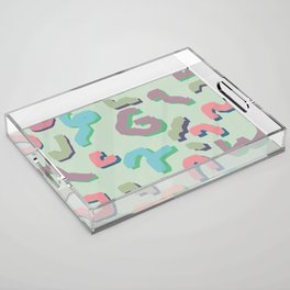 Color confetti pattern 15 Acrylic Tray