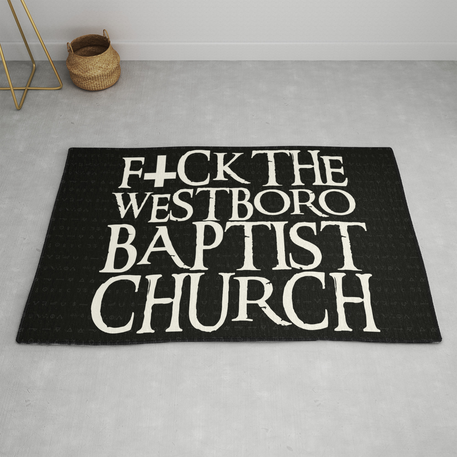 F Ck The Westboro Baptist Church Rug By Nightterrors Society6
