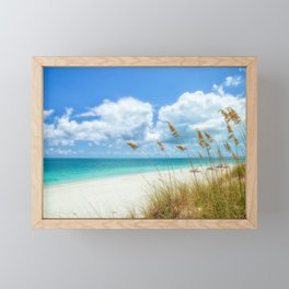 A Walk Along the Beach in Turks and Caicos Islands | Beach | Ocean | Caribbean Framed Mini Art Print