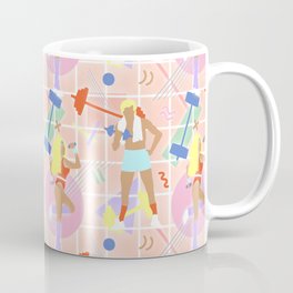 Neon 80's Fitness in Pastel Coffee Mug
