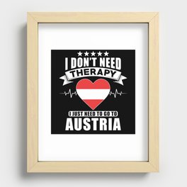 Austria I do not need Therapy Recessed Framed Print