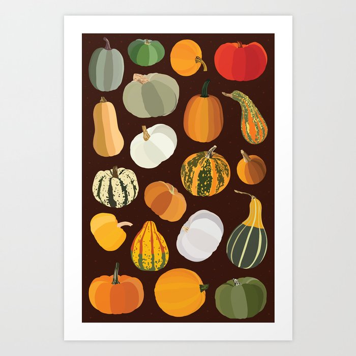 Pumpkins Art Print