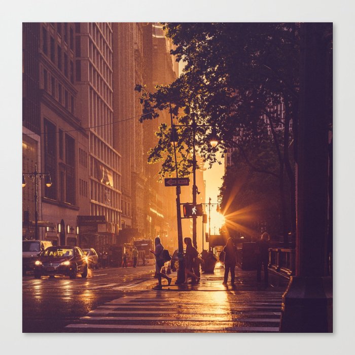 Sunshine on a Rainy Day - Manhattan - New York - Travel photography Canvas Print