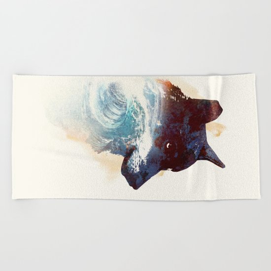Night swim Beach Towel
