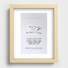 The River is Moving - POSTER Recessed Framed Print