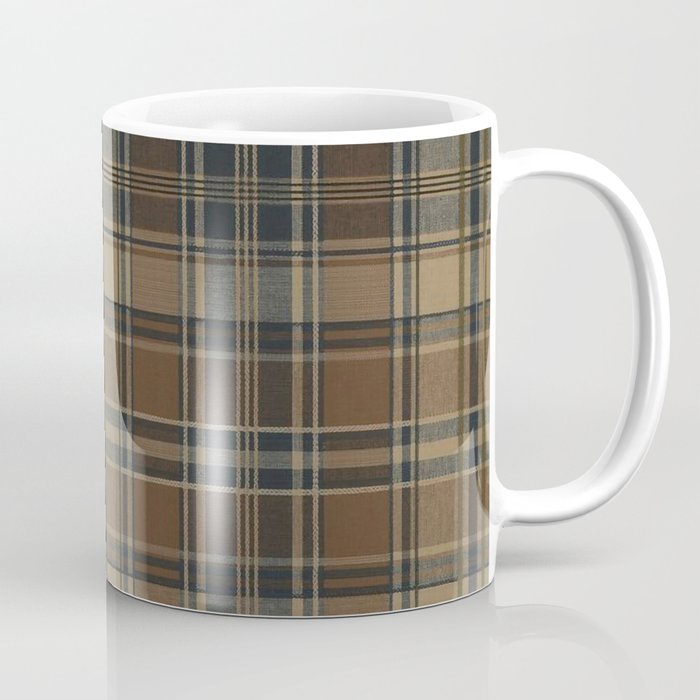 Classical Beige Brown Tartan Plaid Pattern Coffee Mug