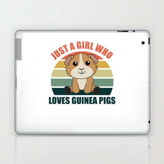 Just A Girl who Loves Guinea Pigs - Sweet Guinea Laptop & iPad Skin