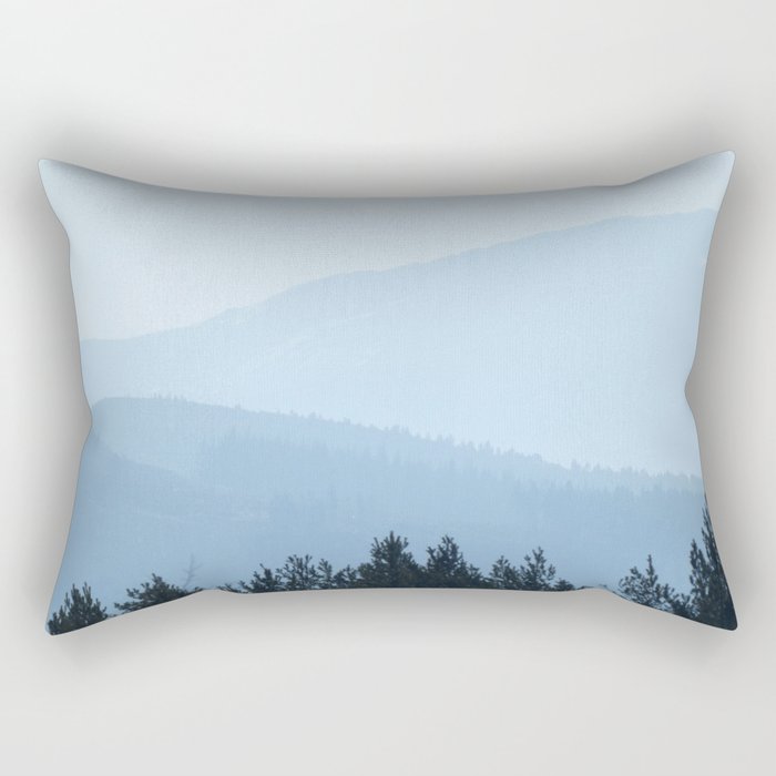 Scottish Highlands Blue Mountains  Rectangular Pillow
