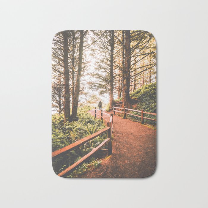 Man in the Forest | PNW Travel Photo Bath Mat