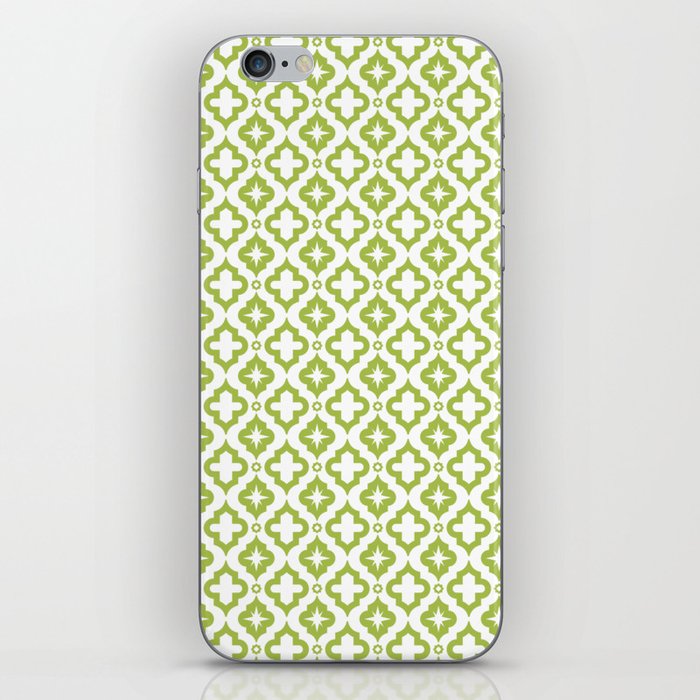 Light Green Ornamental Arabic Pattern iPhone Skin