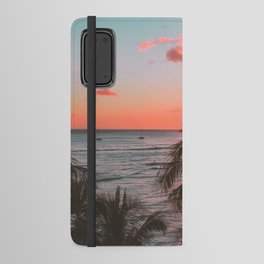 Colorful Sunset at the beach Android Wallet Case