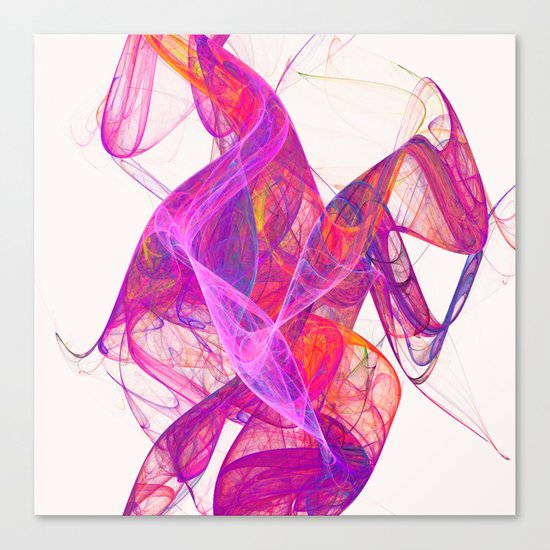 Pink smoke Canvas Print