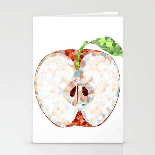 Juicy Red Delicious Apple Fruit by Sharon Cummings Stationery Cards