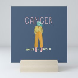 Cancer Girl (dark) Mini Art Print