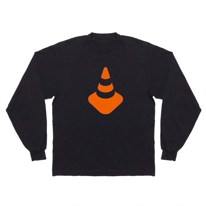 traffic road cone safety pylon Whitc hat marker Long Sleeve T