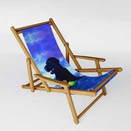 Ziggy Black Labrador Sling Chair