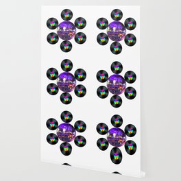 Disco Rainbow Album Flower Wallpaper