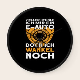 Wankel Motor Rotations Car Tuning Car Workshop Wall Clock