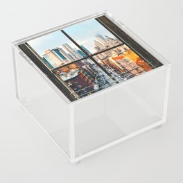 New York City Window | Colorful Street and Skyline | NYC Acrylic Box