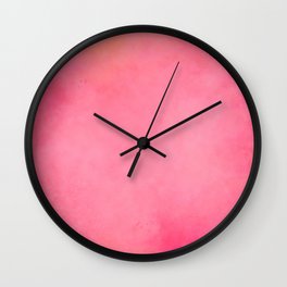 Watercolor pink rose  Wall Clock