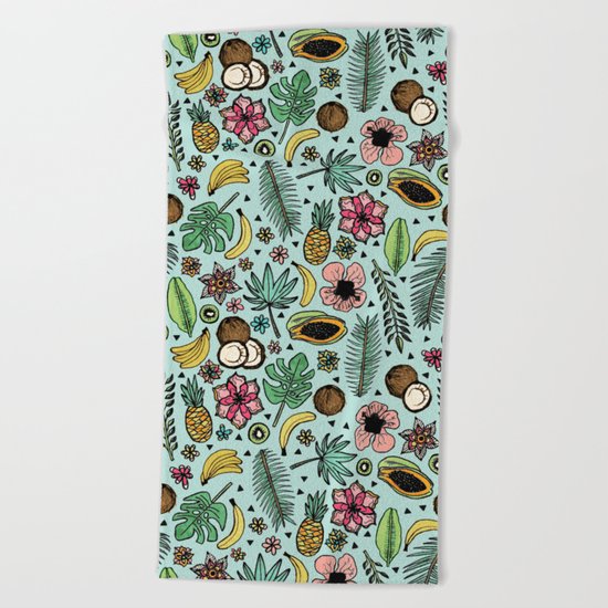 Tropical Fiesta Beach Towel