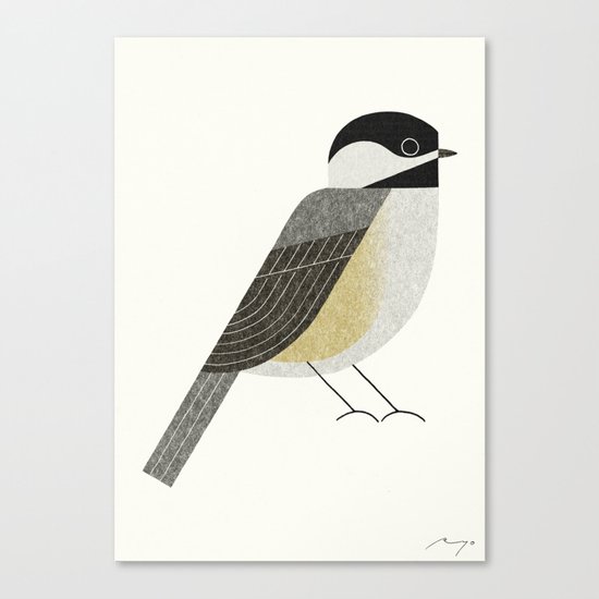 Black-capped chickadee Canvas Print