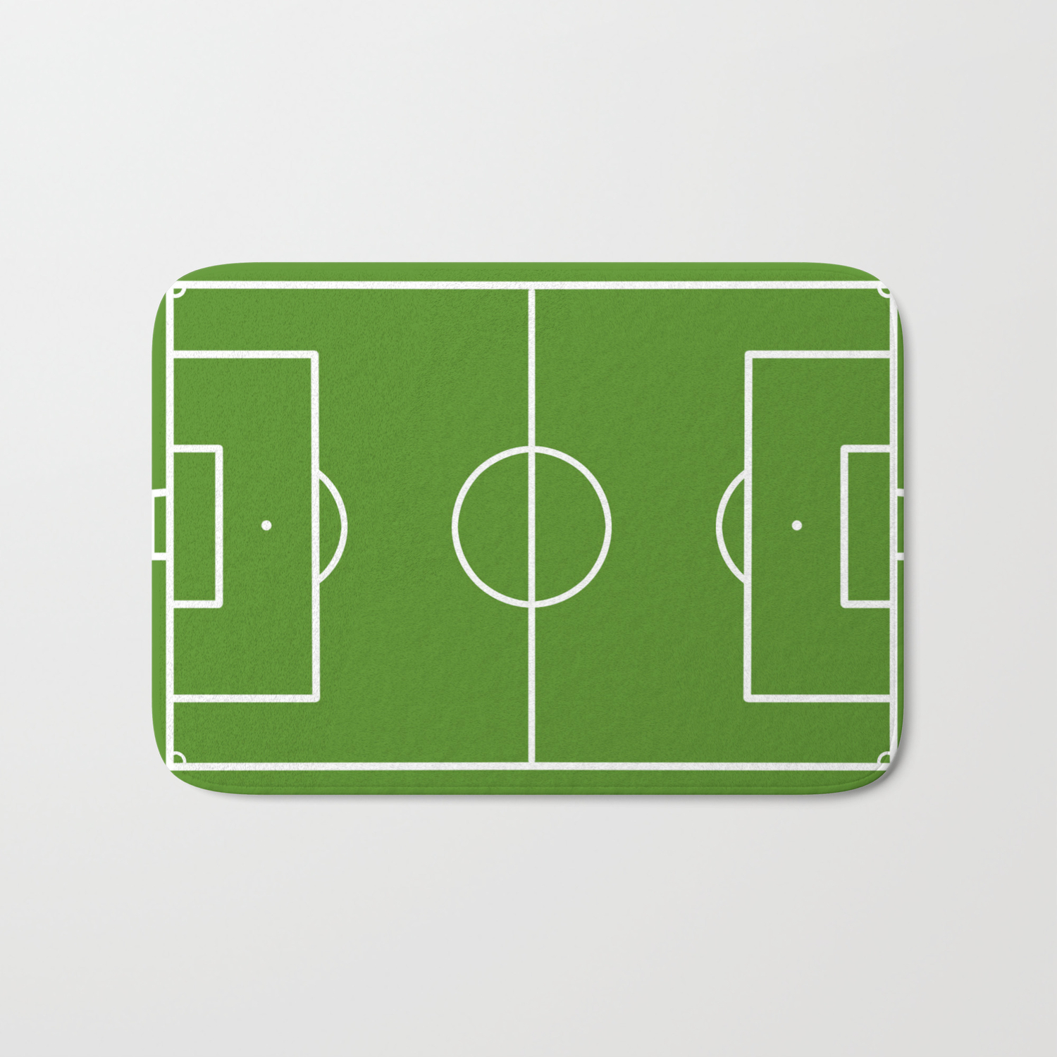 Football Field Fun Design Soccer Field Bath Mat By Efratul Society6