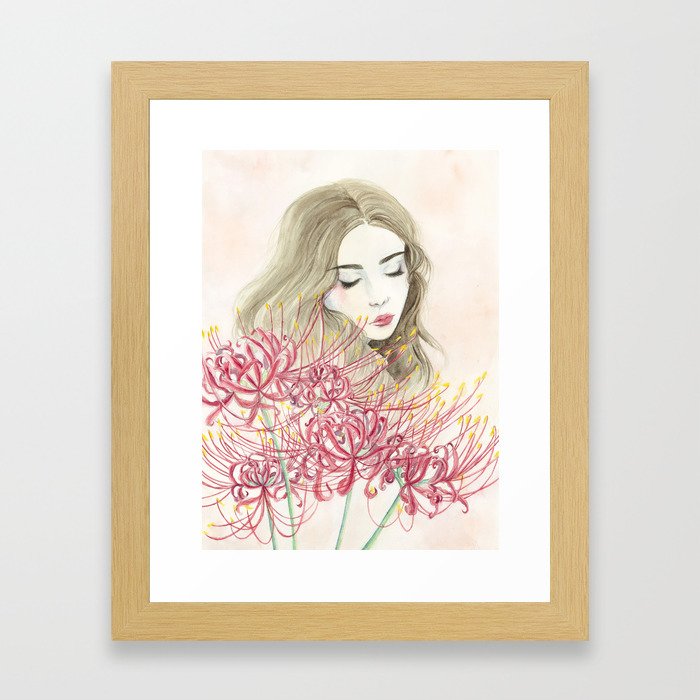 Spider Lily Framed Art Print