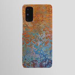 Vintage Rust, Terracotta and Blue Android Case