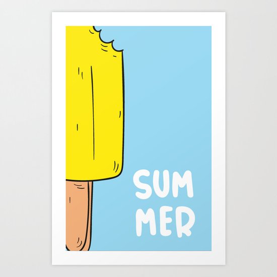 Ice cream gelado Art Print