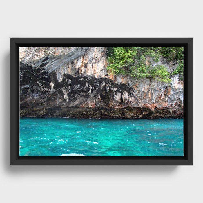 Thailand Ocean Framed Canvas