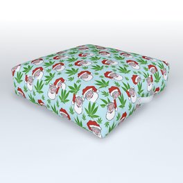 Santas n' Weed. Outdoor Floor Cushion