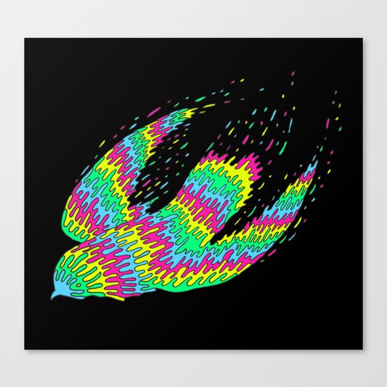 Melting Flight Canvas Print