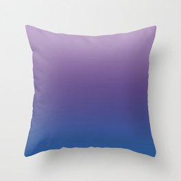 Ultra Violet Blue Lilac Ombre Gradient Pattern Throw Pillow