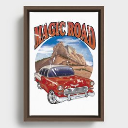 Magic road Framed Canvas