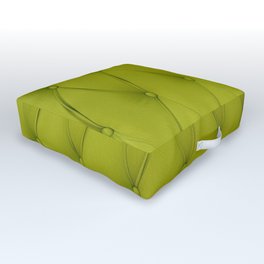 Quilted Chartreuse Outdoor Floor Cushion