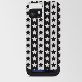 Stars & Stripes - Black & White Modern Art iPhone Card Case