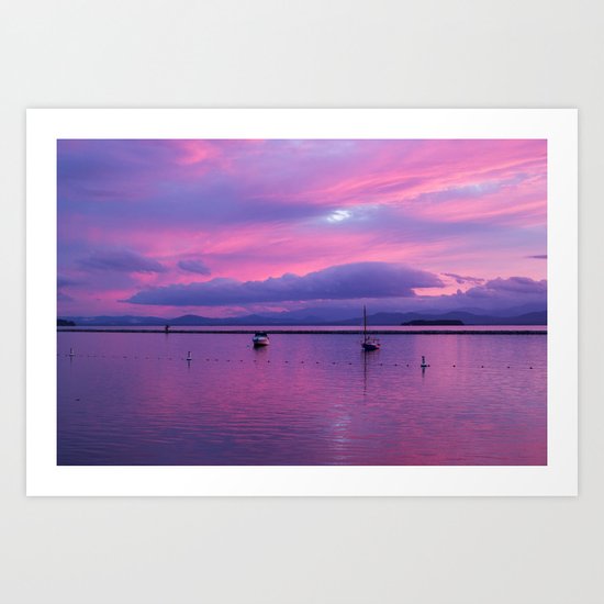 evening pastels Art Print