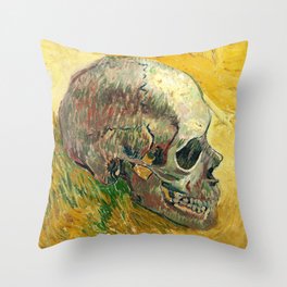 Skull by Vincent van Gogh, 1887 Throw Pillow