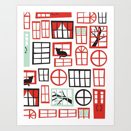 Doors and Windows Art Print