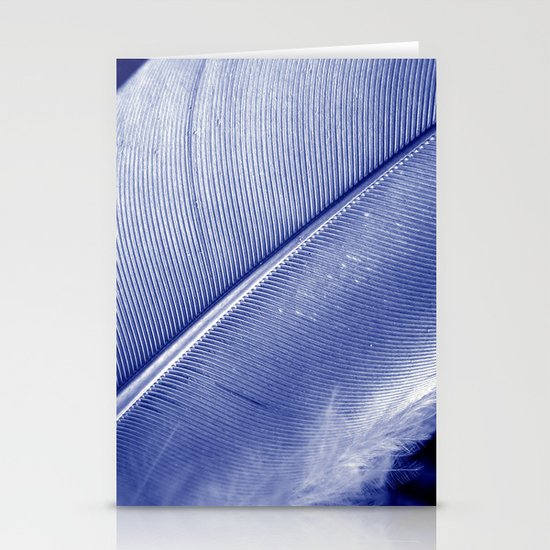 blue feather II Stationery Cards