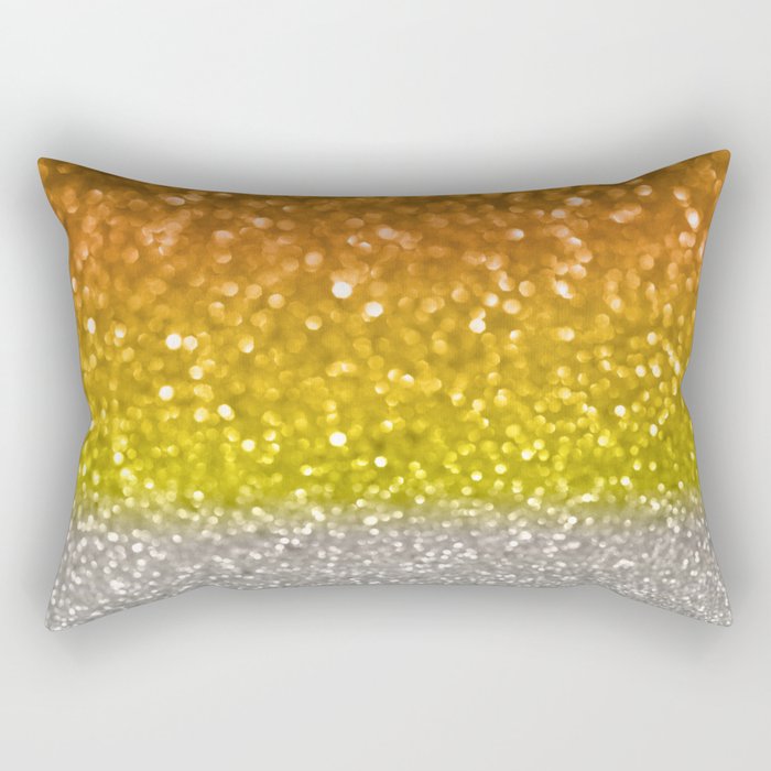 Candy Corn Bokeh Rectangular Pillow