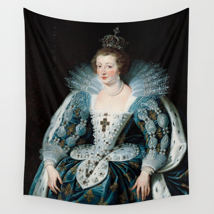 Royal Portrait Queen Anna Wall Tapestry