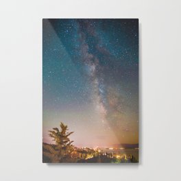 Tahoe Milky Way Colorpop Metal Print
